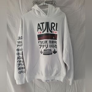 Retro Atari White Hoodie Size XL